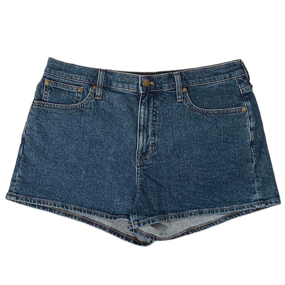 J. CREW High-Rise A-line Denim Shorts In Ancient Laurel Wash Size 29